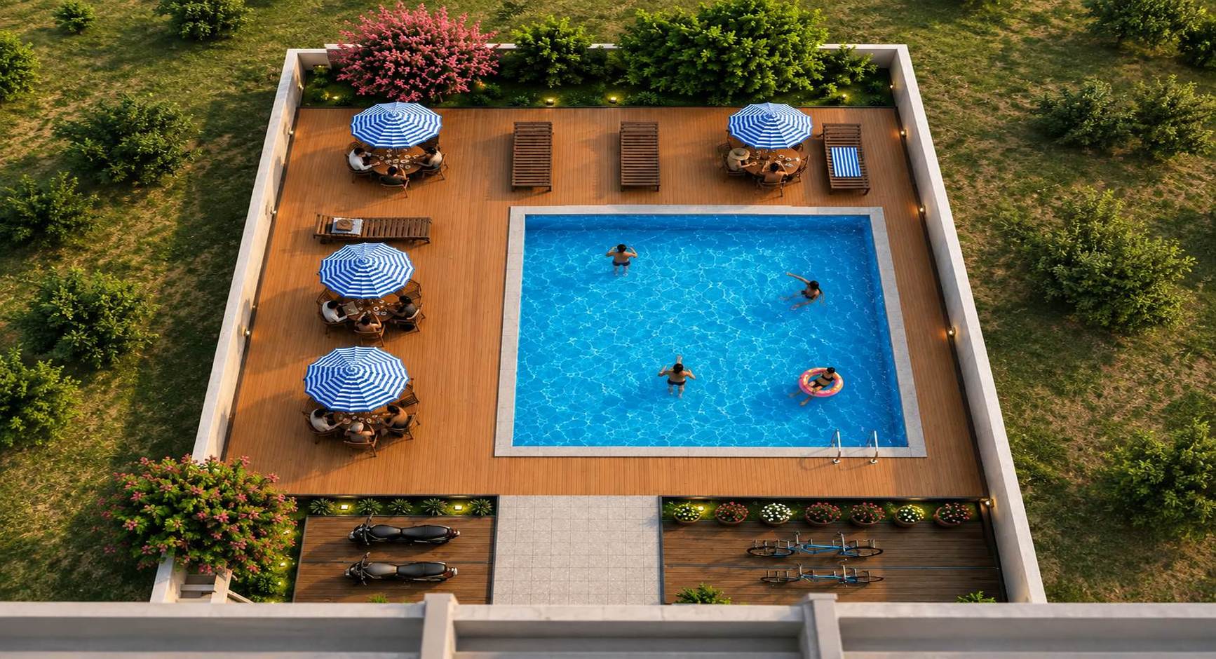 Flats With Swimming Pool